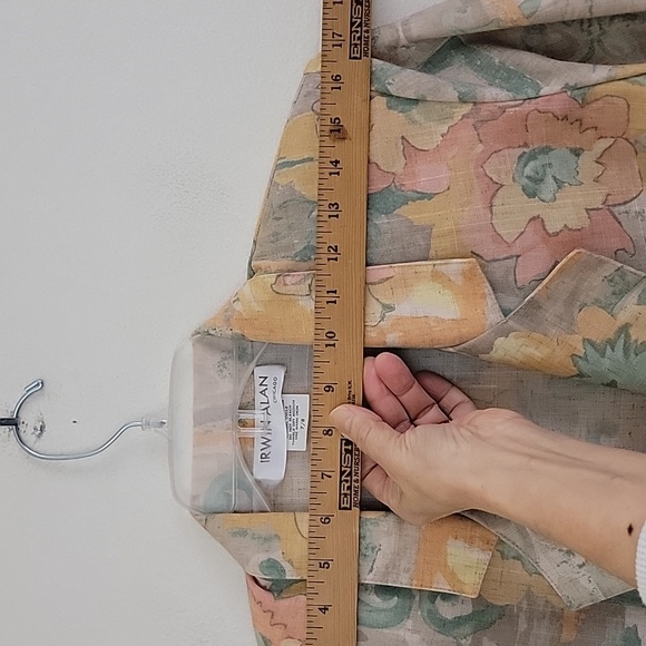 Vintage Irwin Alan Pink, Orange, Yellow & Green Floral Blazer 7/8 - Picture 15 of 15